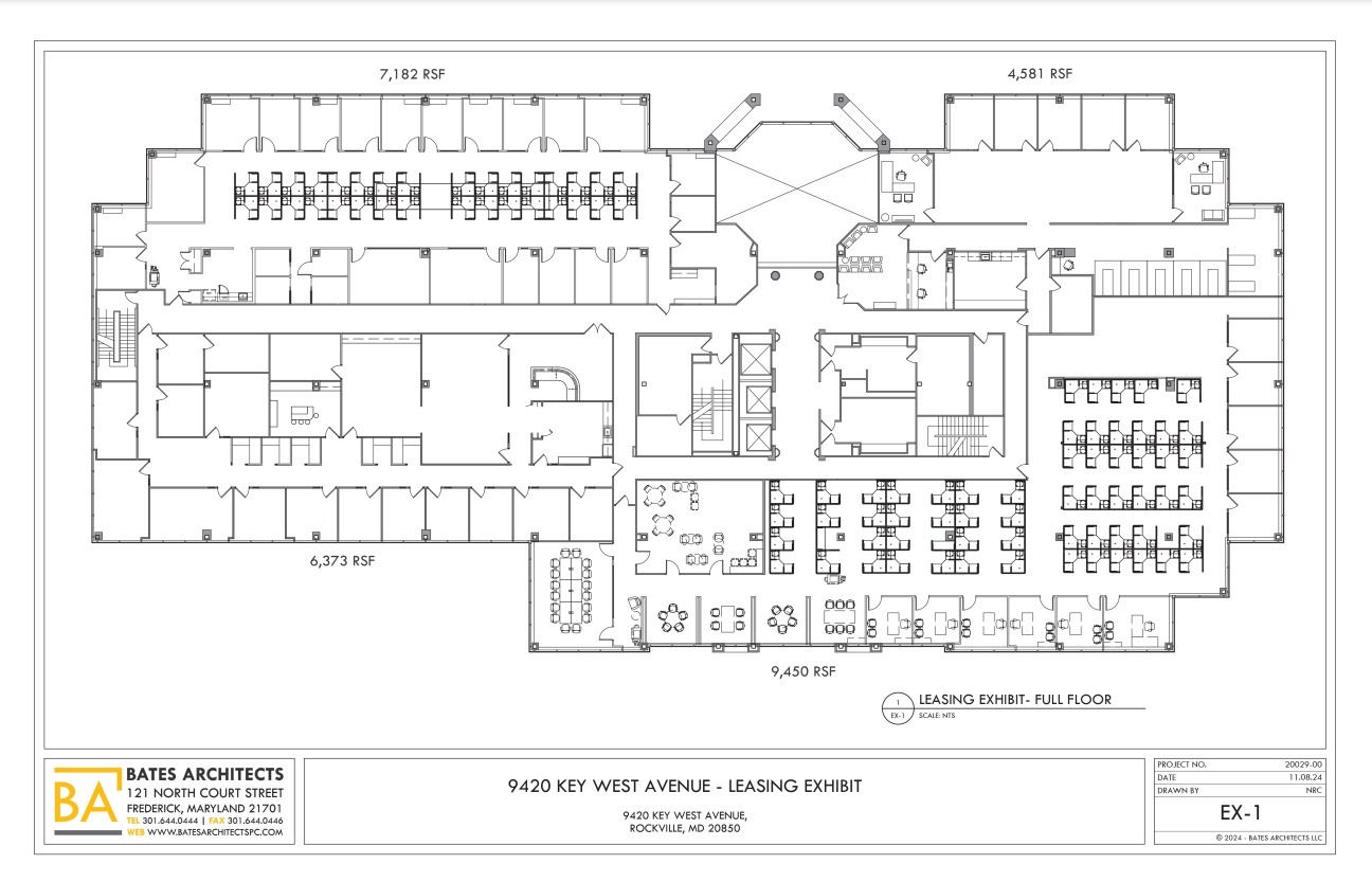 9420 Key West Ave, Rockville, MD en alquiler Plano de la planta- Imagen 1 de 1