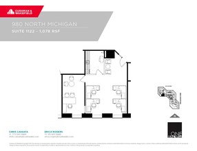 980 N Michigan Ave, Chicago, IL en alquiler Plano de la planta- Imagen 1 de 1