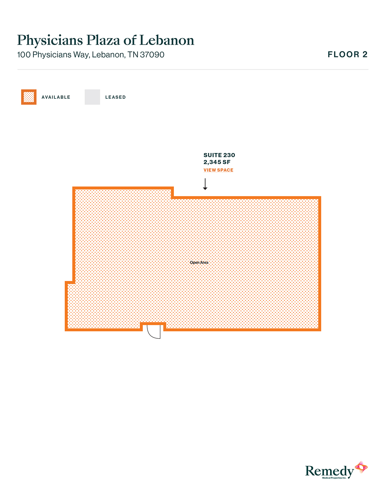 100 Physicians Way, Lebanon, TN en alquiler Plano de la planta- Imagen 1 de 8