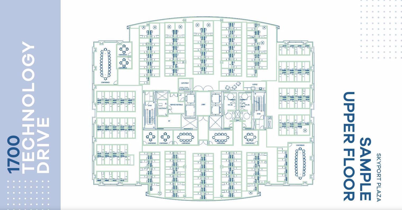 1700 Technology Dr, San Jose, CA en alquiler Plano de la planta- Imagen 1 de 1