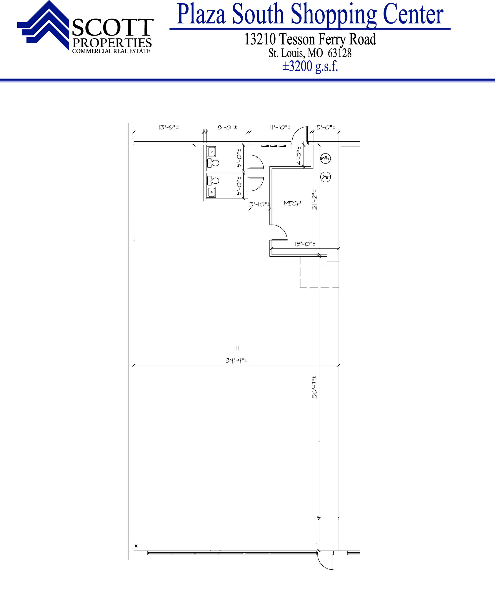 13202-13250 Tesson Ferry Rd, Saint Louis, MO en alquiler Plano de la planta- Imagen 1 de 8