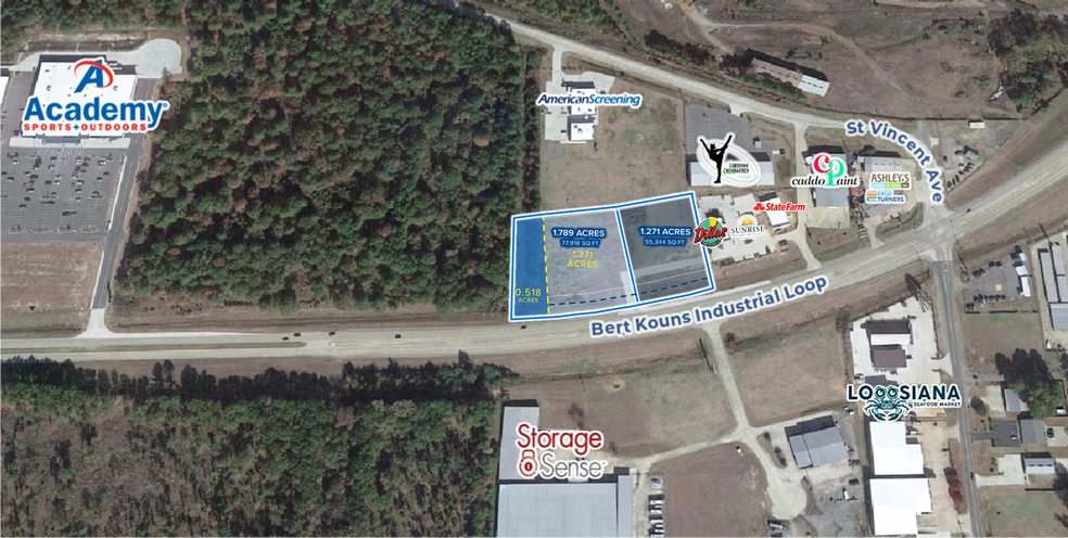 400 Block East Bert Kouns Industrial Loop, Shreveport, LA en venta - Plano de solar - Imagen 3 de 4