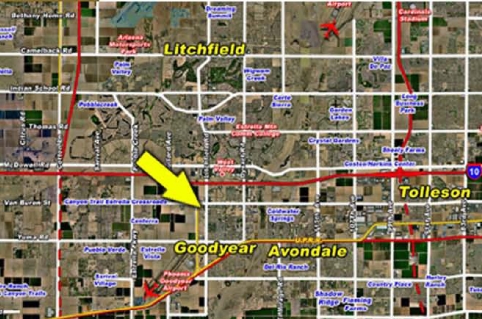 250 N Litchfield Rd, Goodyear, AZ en alquiler - Vista aérea - Imagen 3 de 12