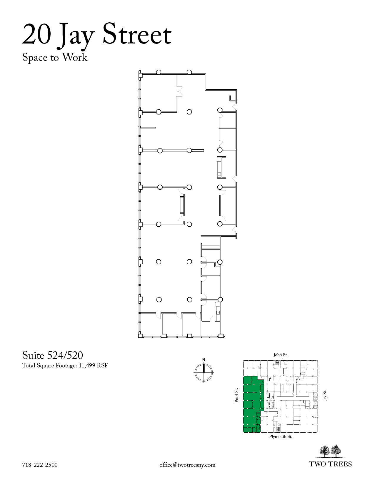 20 Jay St, Brooklyn, NY en alquiler Plano de la planta- Imagen 1 de 4