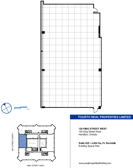 100, 110, and 120 King St W, Hamilton, ON en alquiler Plano de la planta- Imagen 1 de 1