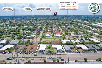 5901-5911 NE 18th Ave, Fort Lauderdale, FL - VISTA AÉREA  vista de mapa - Image1