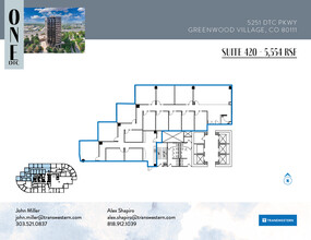 5251 Dtc Pky, Greenwood Village, CO en alquiler Plano de la planta- Imagen 2 de 5