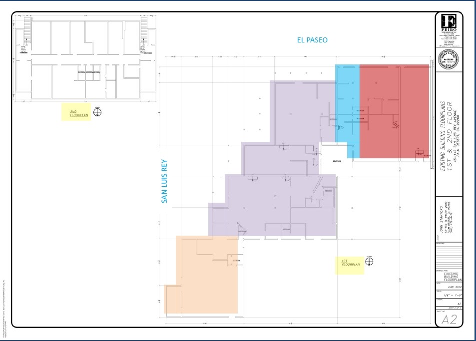 73760-73790 El Paseo, Palm Desert, CA en alquiler Plano de la planta- Imagen 1 de 2