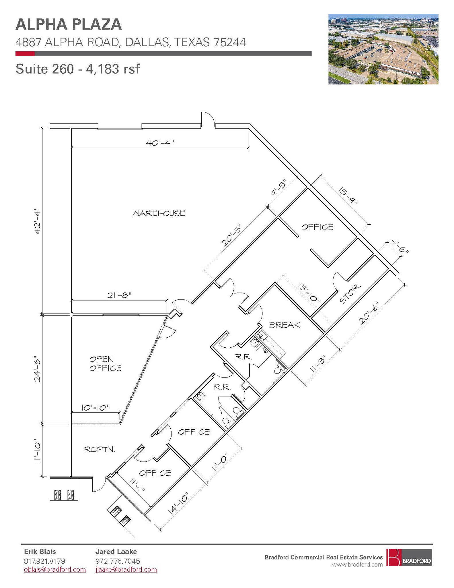 4887 Alpha Rd, Farmers Branch, TX en alquiler Plano de la planta- Imagen 1 de 1