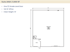 2412-2438 Minnis Dr, Haltom City, TX en alquiler Plano de la planta- Imagen 1 de 1