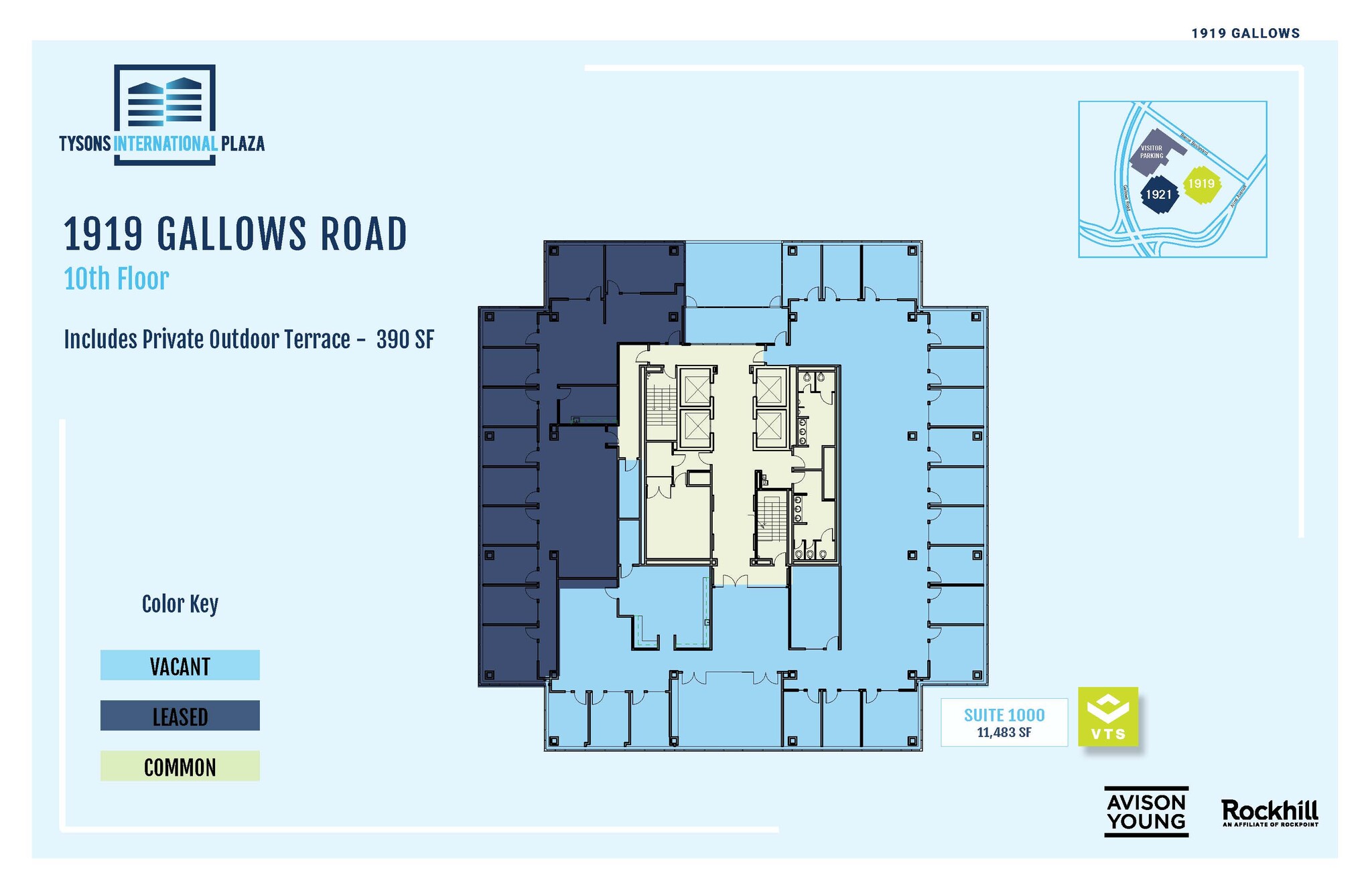 1919-1921 Gallows Rd, Vienna, VA en alquiler Plano de la planta- Imagen 1 de 1