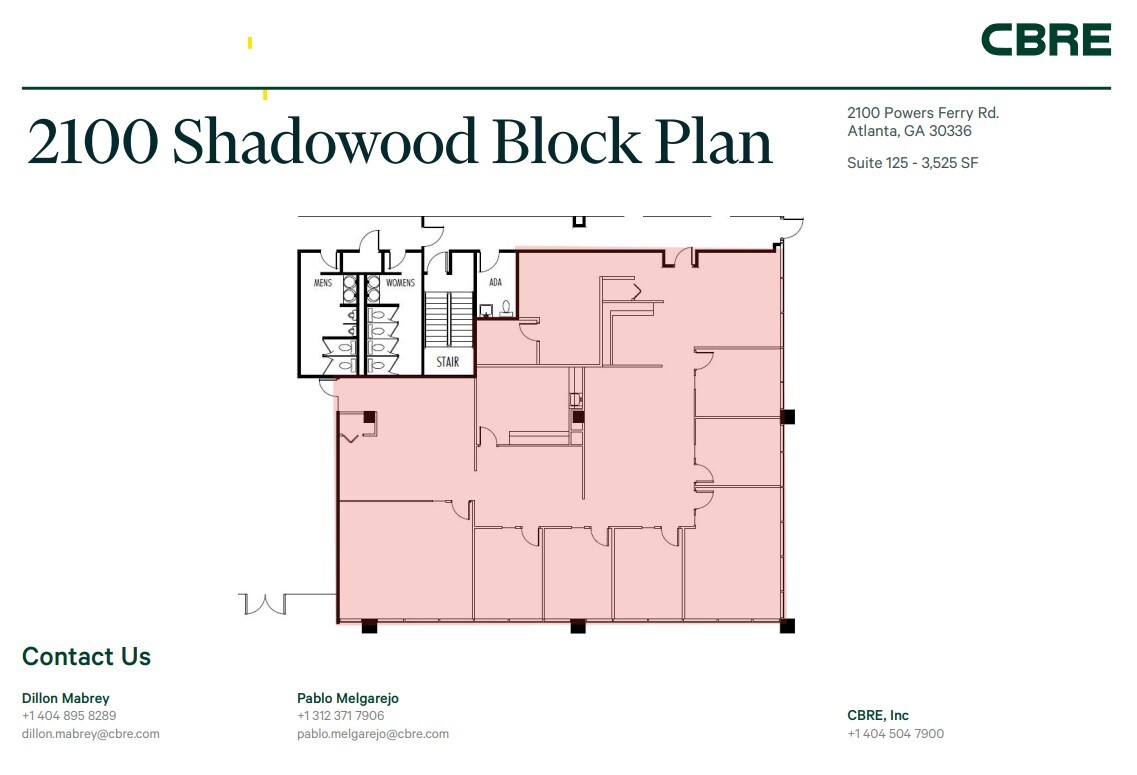 2100 Powers Ferry Rd SE, Atlanta, GA en alquiler Plano de la planta- Imagen 1 de 1