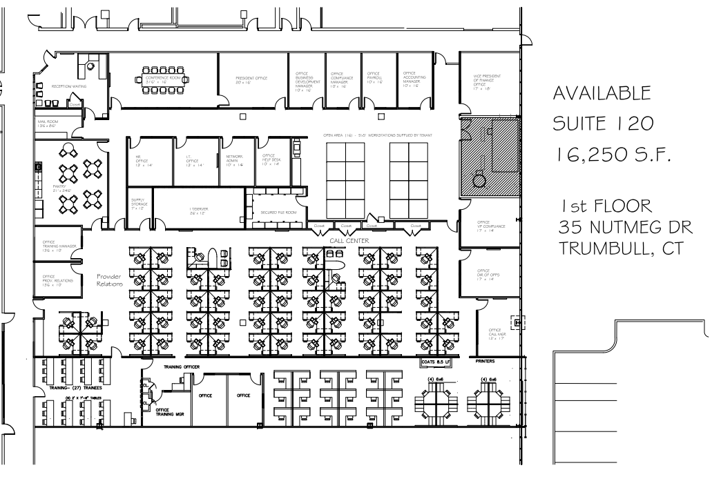 35 Nutmeg Dr, Trumbull, CT en alquiler Plano de la planta- Imagen 1 de 8