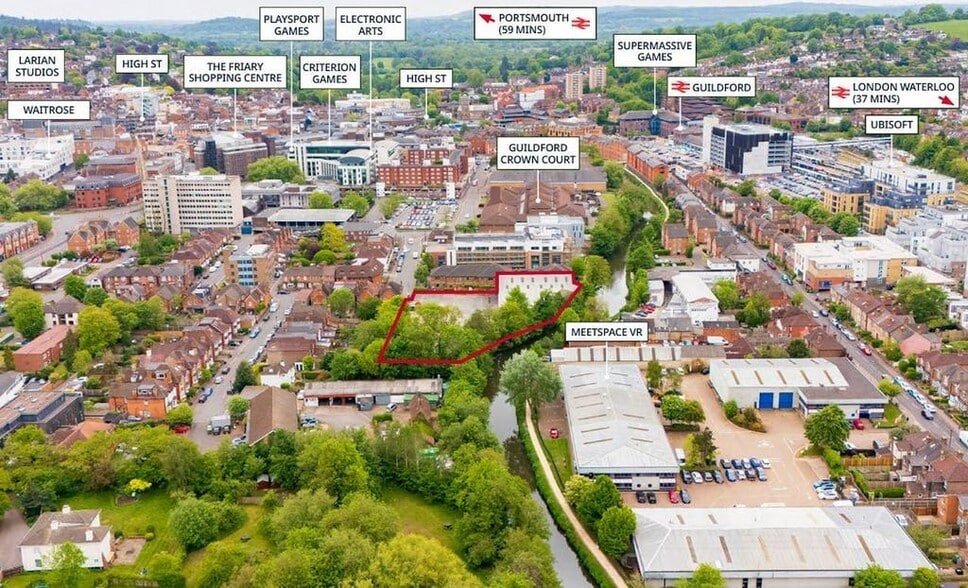 Leas Rd, Guildford en venta - Vista aérea - Imagen 3 de 7