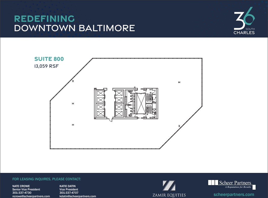 36 S Charles St, Baltimore, MD en alquiler Plano de la planta- Imagen 1 de 1