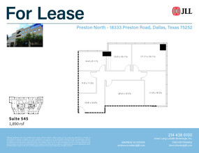 18333 Preston Rd, Dallas, TX en alquiler Plano de la planta- Imagen 1 de 1