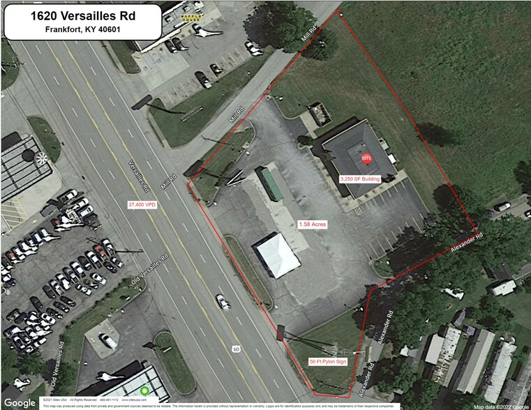 1620 Versailles Rd, Frankfort, KY en alquiler - Plano del sitio - Imagen 2 de 2