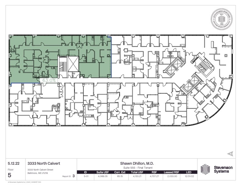 3333 N Calvert St, Baltimore, MD en alquiler Plano de la planta- Imagen 1 de 1