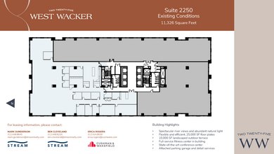 225 W Wacker Dr, Chicago, IL en alquiler Plano de la planta- Imagen 2 de 2