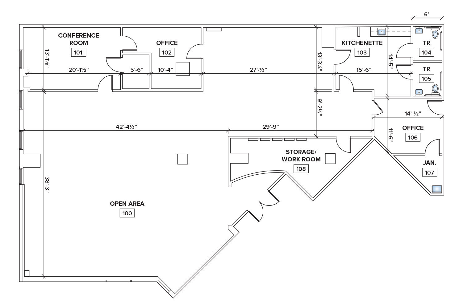 3219 Route 46, Parsippany, NJ en alquiler Plano de la planta- Imagen 1 de 2