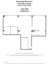 5272 River Rd, Bethesda, MD en alquiler Plano de la planta- Imagen 1 de 1