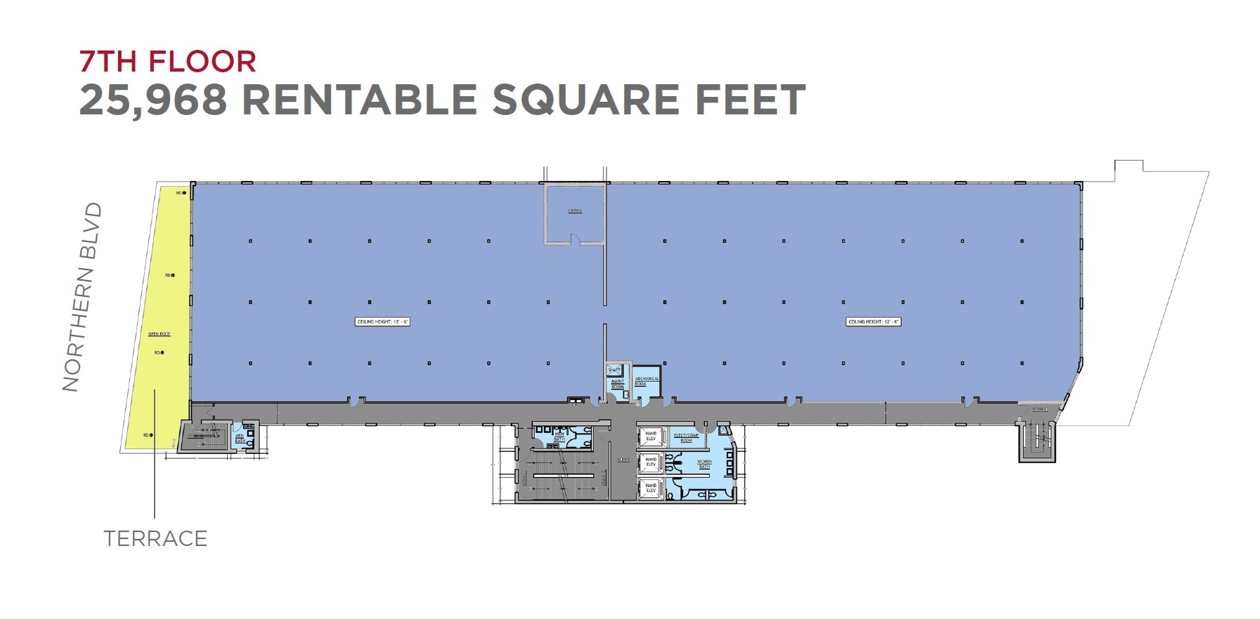 30-30 Northern Blvd, Long Island City, NY en alquiler Plano de la planta- Imagen 1 de 2