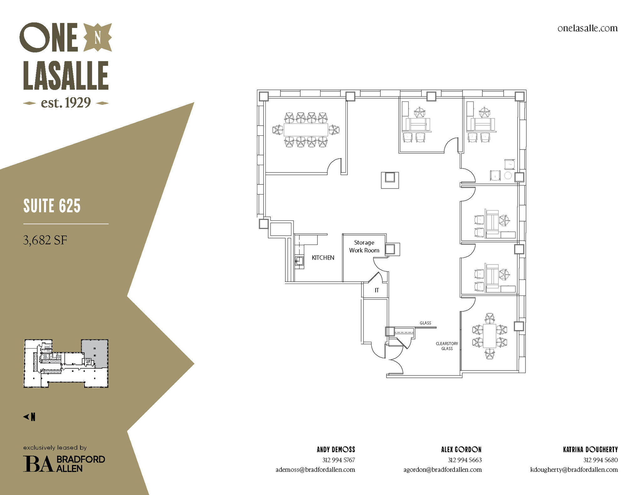 1 N La Salle St, Chicago, IL en alquiler Plano de la planta- Imagen 1 de 3