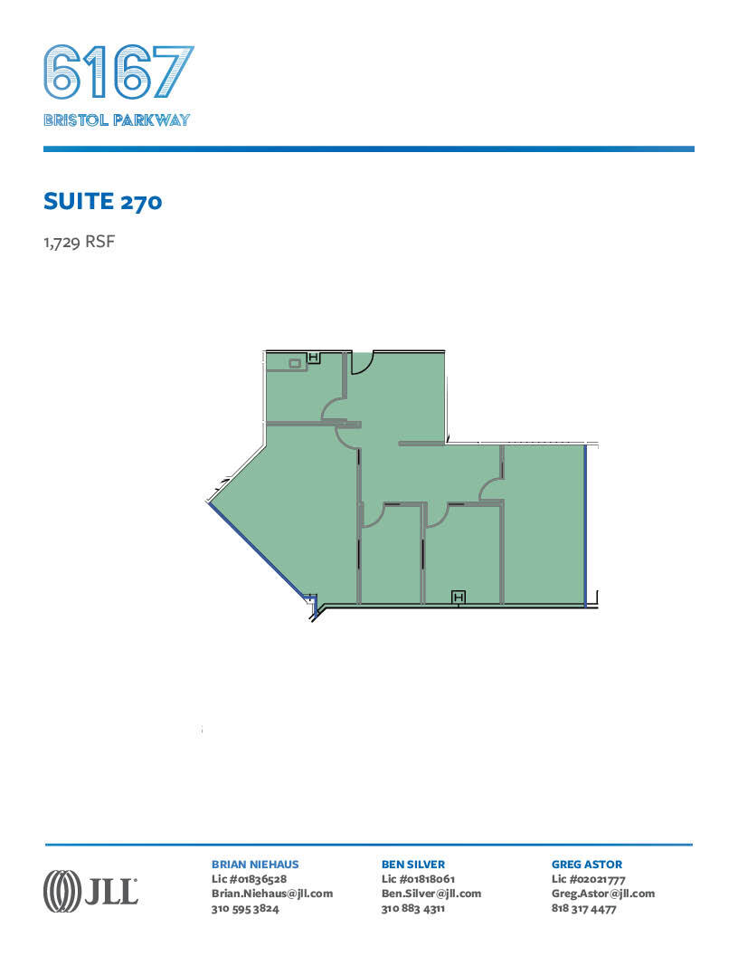 6167 Bristol Pky, Culver City, CA en alquiler Plano de la planta- Imagen 1 de 1