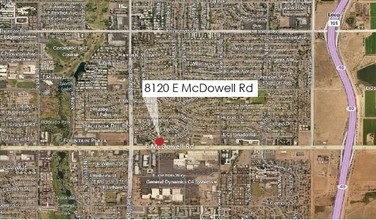 8110-8120 E McDowell Rd, Scottsdale, AZ - vista aérea  vista de mapa