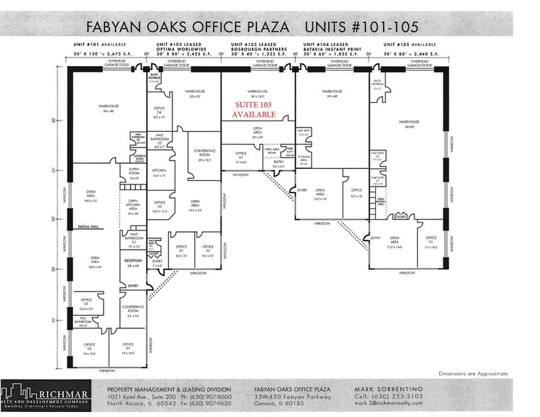 33W480 Fabyan Pky, West Chicago, IL en alquiler - Plano del sitio - Imagen 1 de 8