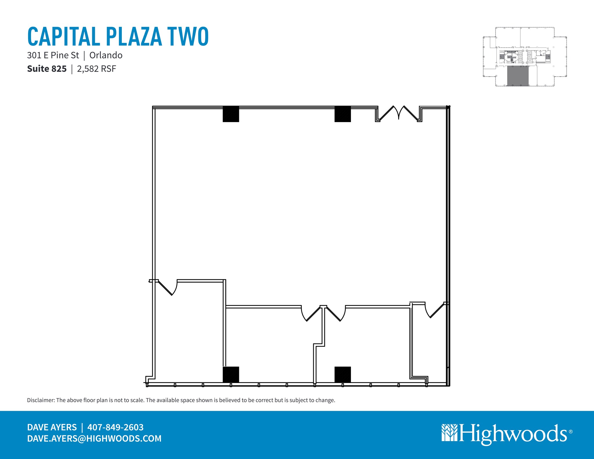 301 E Pine St, Orlando, FL en alquiler Plano del sitio- Imagen 1 de 1