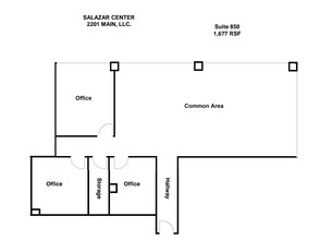 2201 Main St, Dallas, TX en alquiler Plano de la planta- Imagen 1 de 1