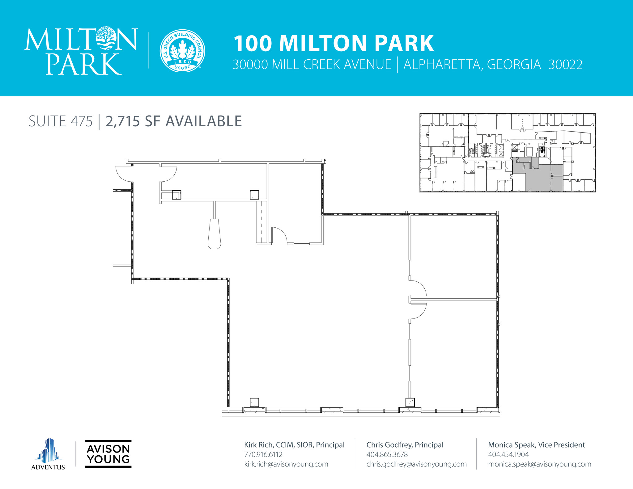 30000 Mill Creek Ave, Alpharetta, GA en alquiler Plano de la planta- Imagen 1 de 1