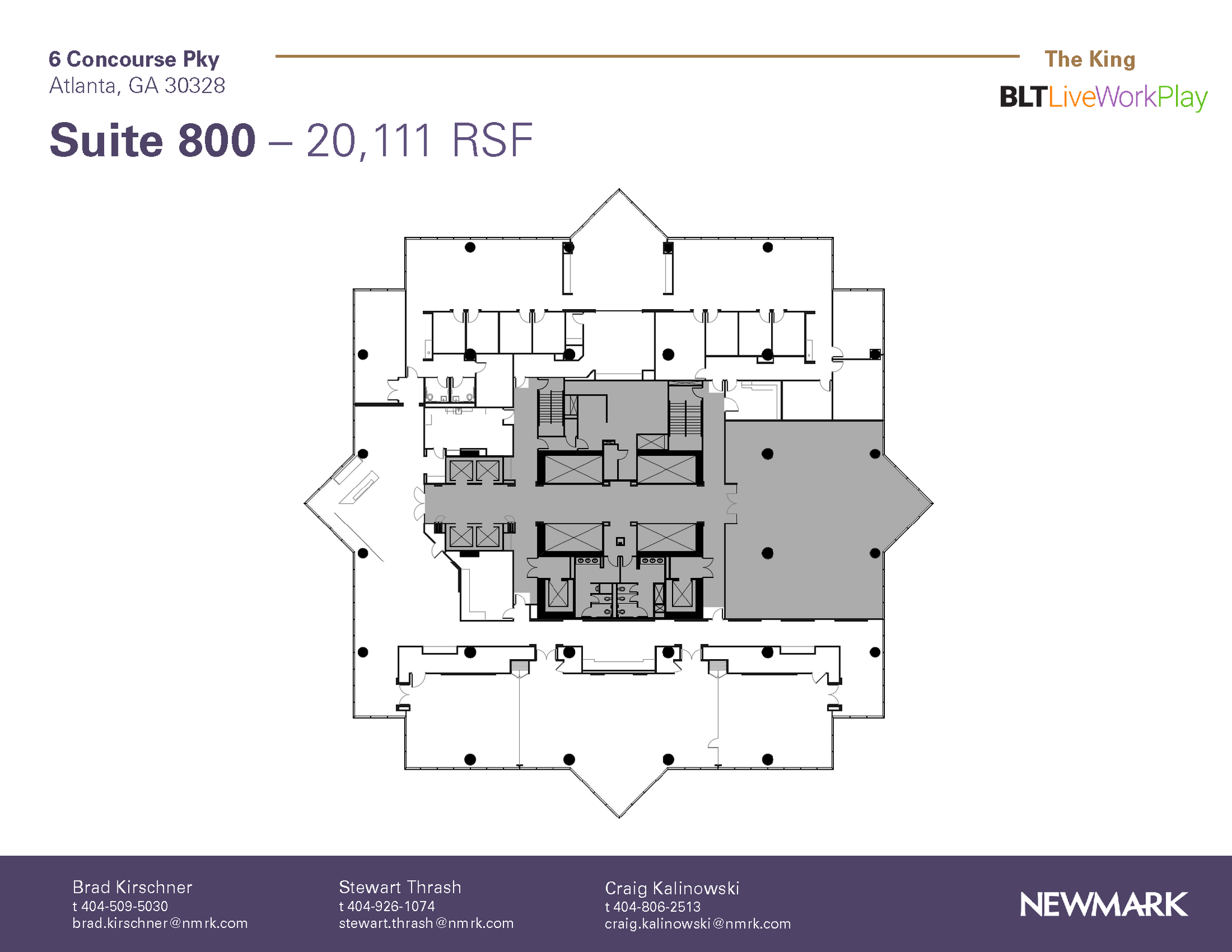 6 Concourse Pky NE, Atlanta, GA en alquiler Plano de la planta- Imagen 1 de 1