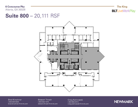 6 Concourse Pky NE, Atlanta, GA en alquiler Plano de la planta- Imagen 1 de 1