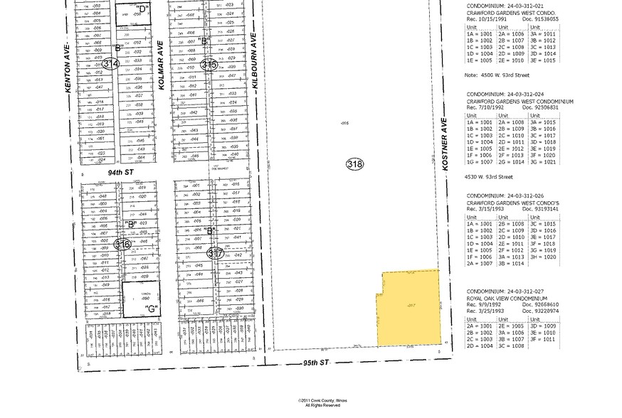 4400 W 95th St, Oak Lawn, IL en alquiler - Plano de solar - Imagen 2 de 9