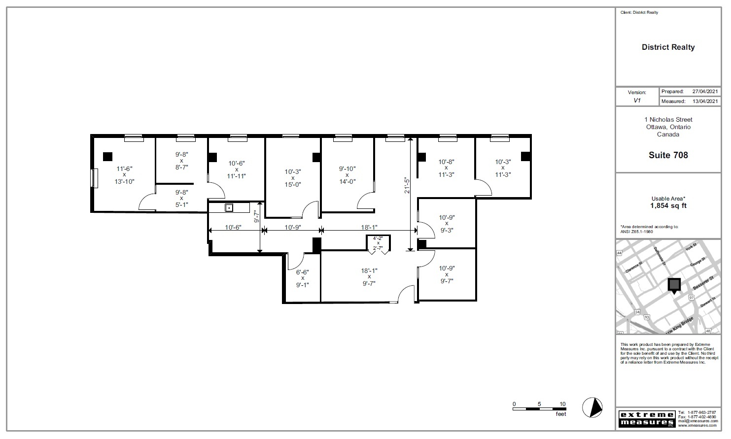 1-5 Nicholas St, Ottawa, ON en alquiler Plano de la planta- Imagen 1 de 1