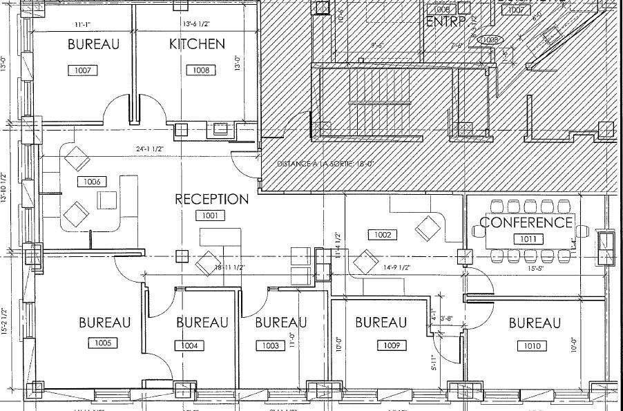 1410 Rue Stanley, Montréal, QC en alquiler Plano de la planta- Imagen 1 de 2