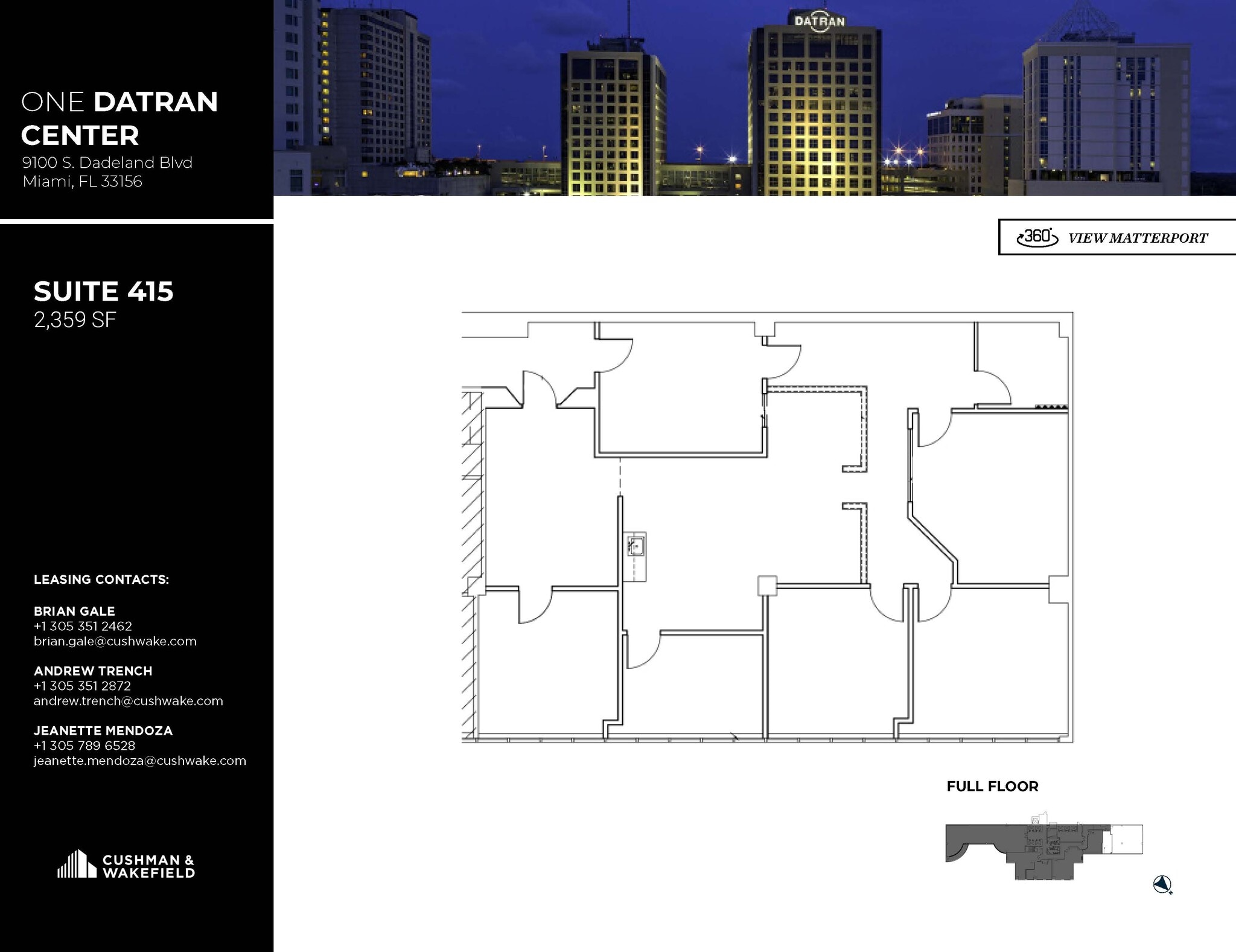 9130 S Dadeland Blvd, Miami, FL en alquiler Plano de la planta- Imagen 1 de 1