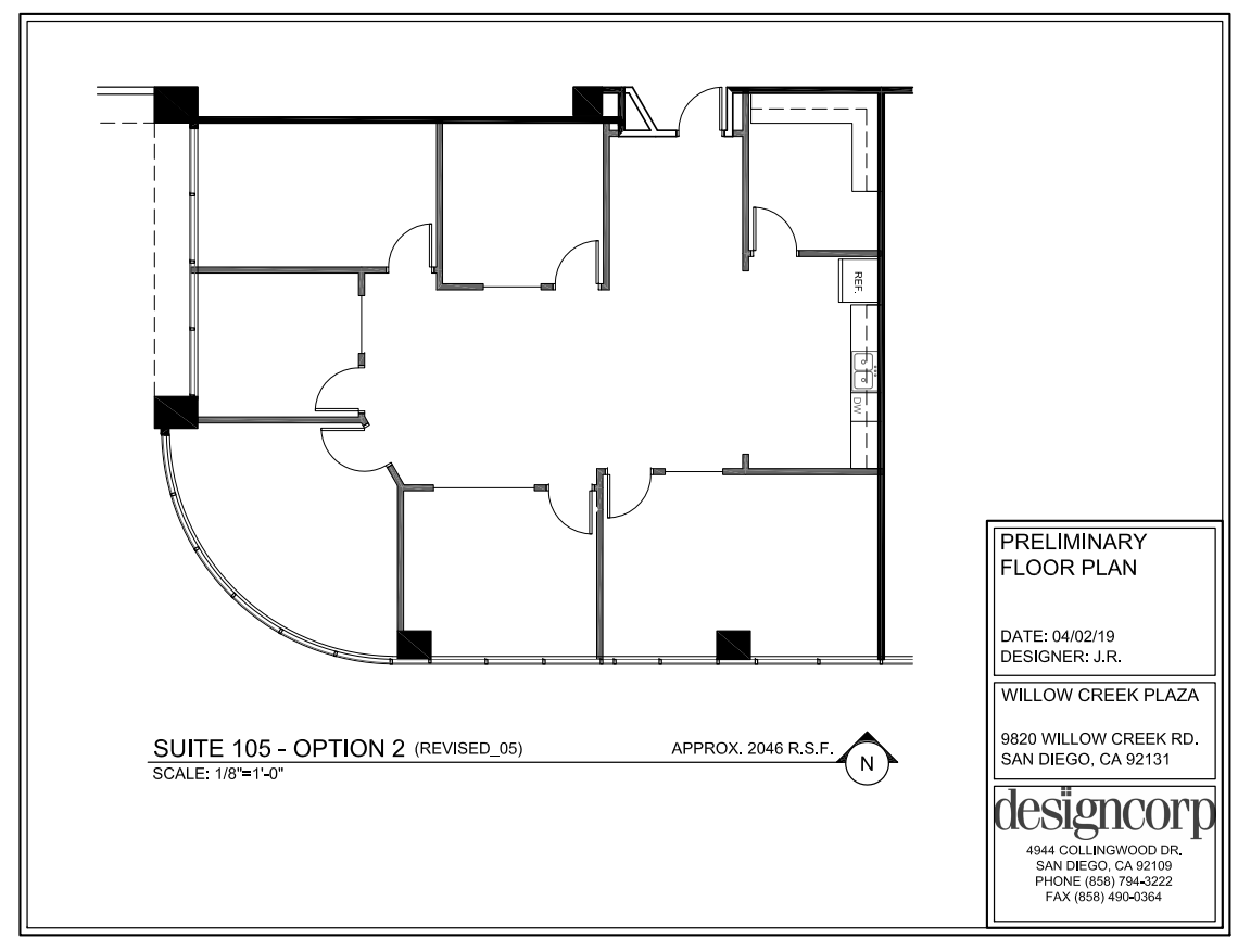 9820 Willow Creek Rd, San Diego, CA en alquiler Plano de la planta- Imagen 1 de 1