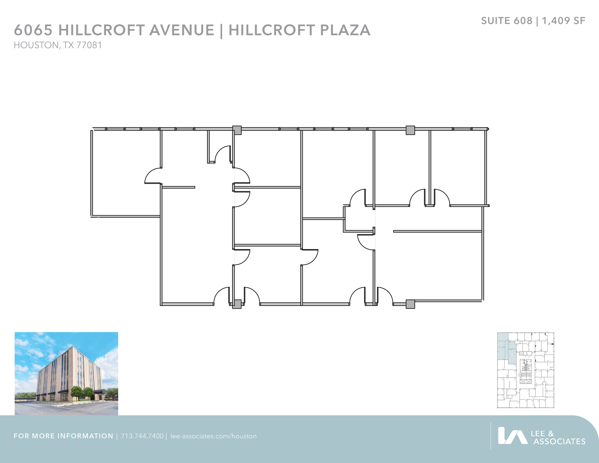 6065 Hillcroft Ave, Houston, TX en alquiler Plano de la planta- Imagen 1 de 2