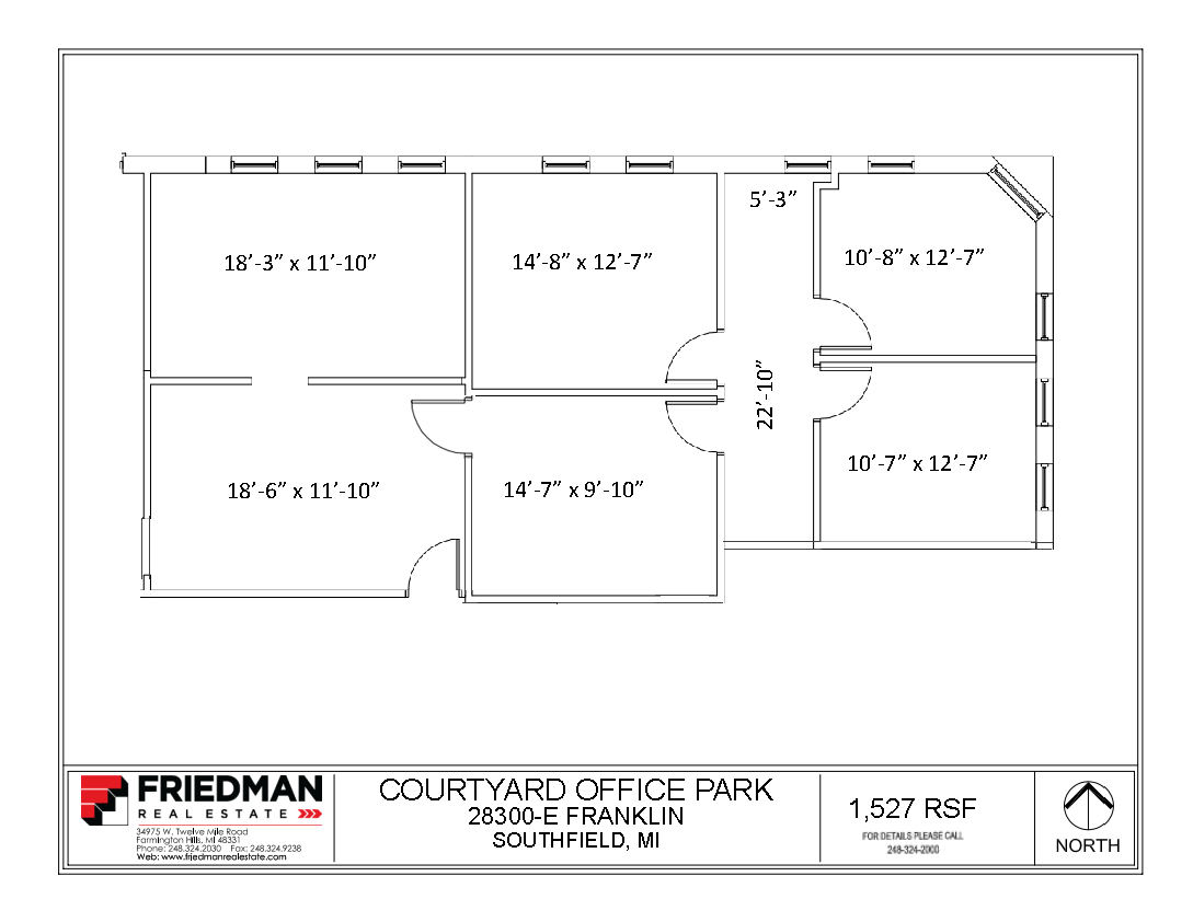 28280-28290 Franklin Rd, Southfield, MI en alquiler Plano de la planta- Imagen 1 de 1