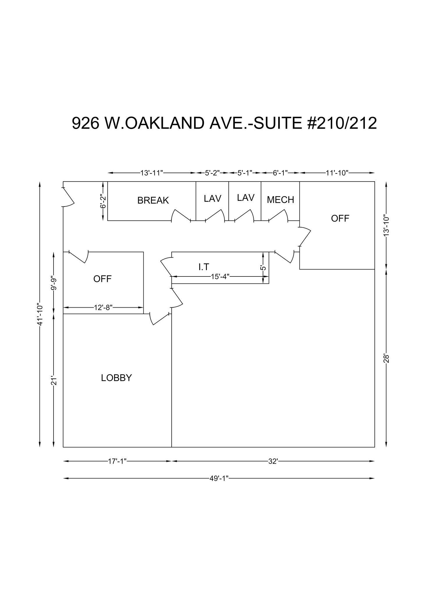 926 W Oakland Ave, Johnson City, TN en alquiler Plano del sitio- Imagen 1 de 1