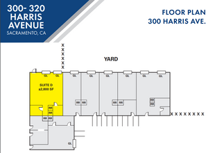 300 Harris Ave, Sacramento, CA en alquiler Plano de la planta- Imagen 1 de 1