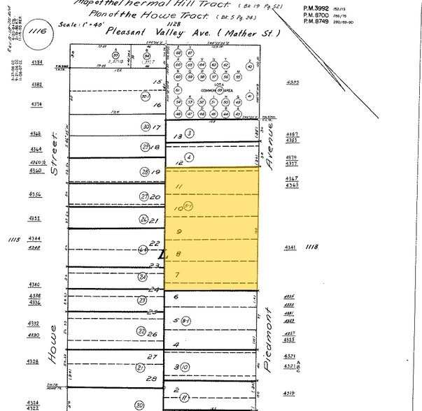 4341-4442 Piedmont Ave, Oakland, CA en alquiler - Plano de solar - Imagen 3 de 3