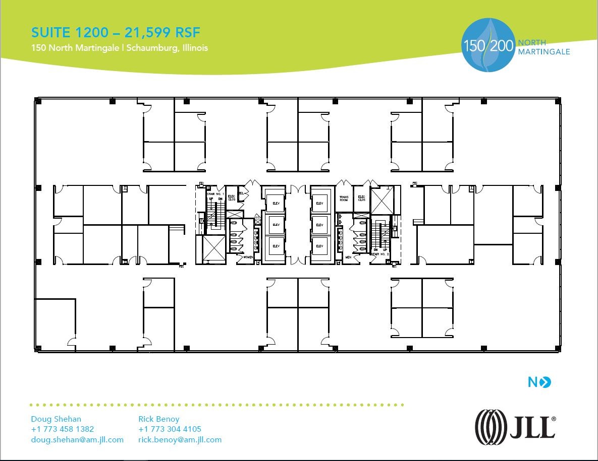 150 N Martingale Rd, Schaumburg, IL en alquiler Plano de la planta- Imagen 1 de 1