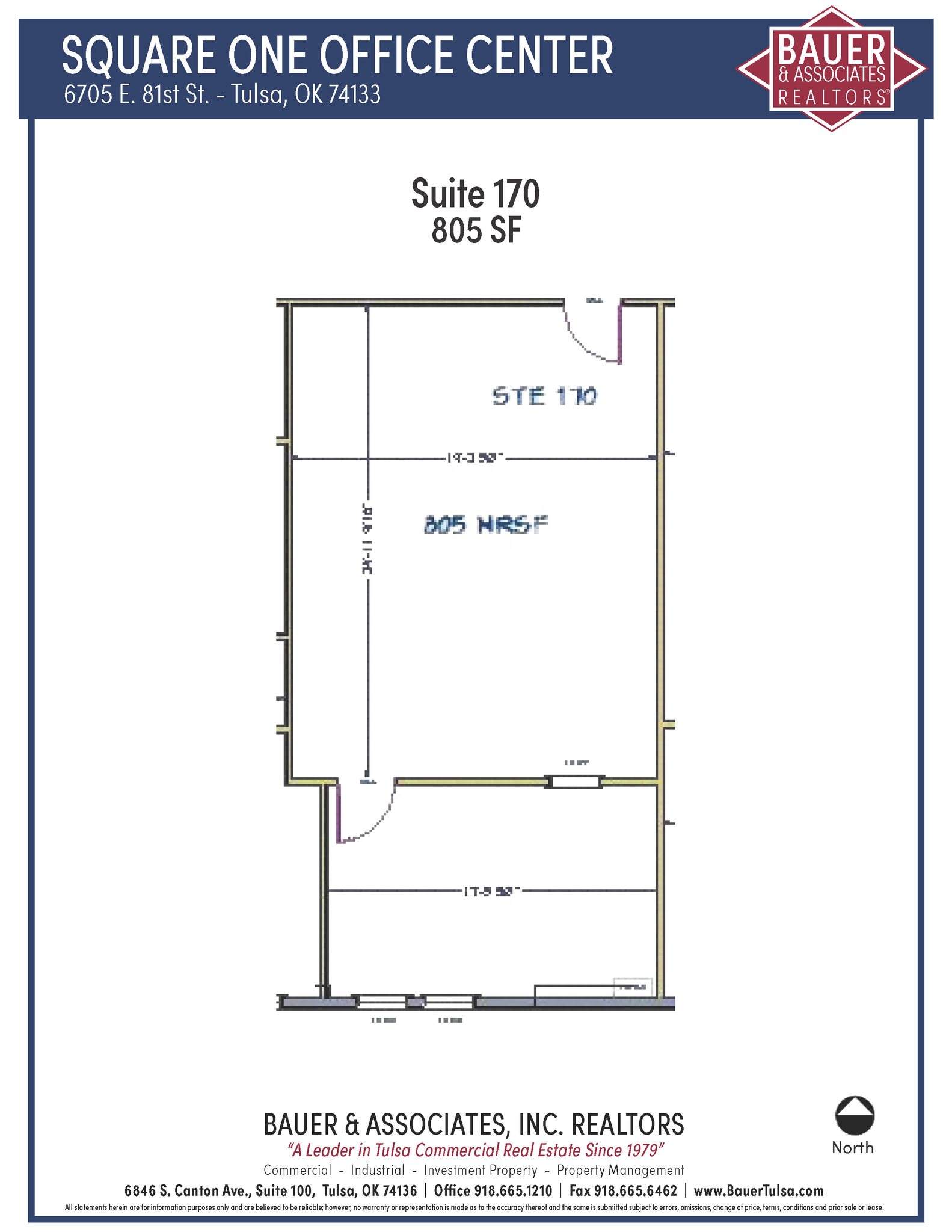 6703-6709 E 81st St, Tulsa, OK en alquiler Plano de la planta- Imagen 1 de 3