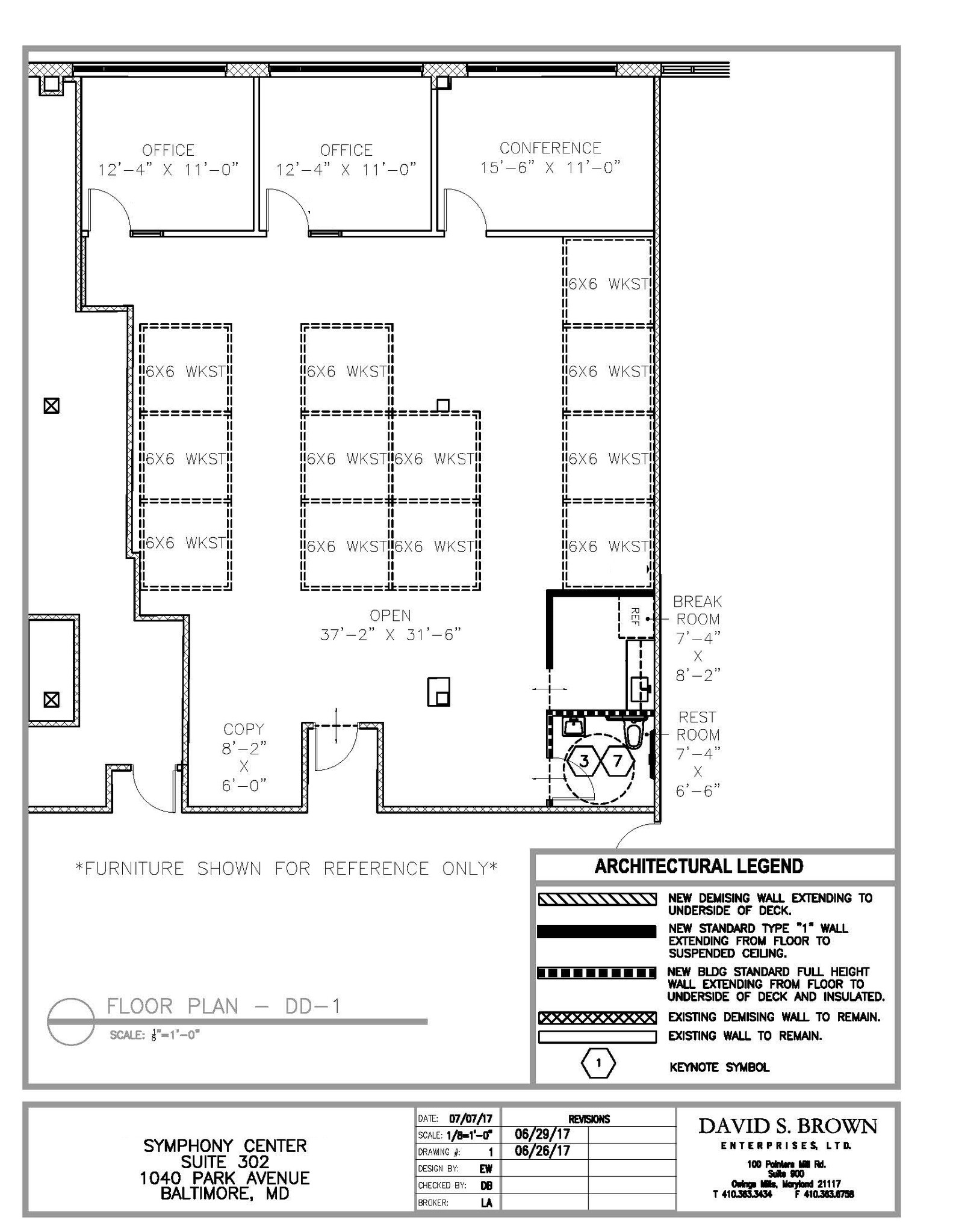 1040 Park Ave, Baltimore, MD en alquiler Plano de la planta- Imagen 1 de 1