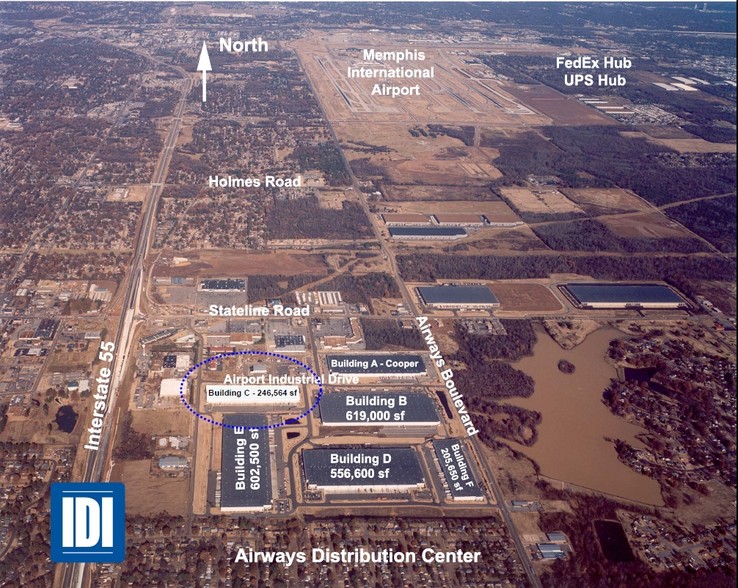 481 Airport Industrial Dr, Southaven, MS en alquiler - Vista aérea - Imagen 3 de 6