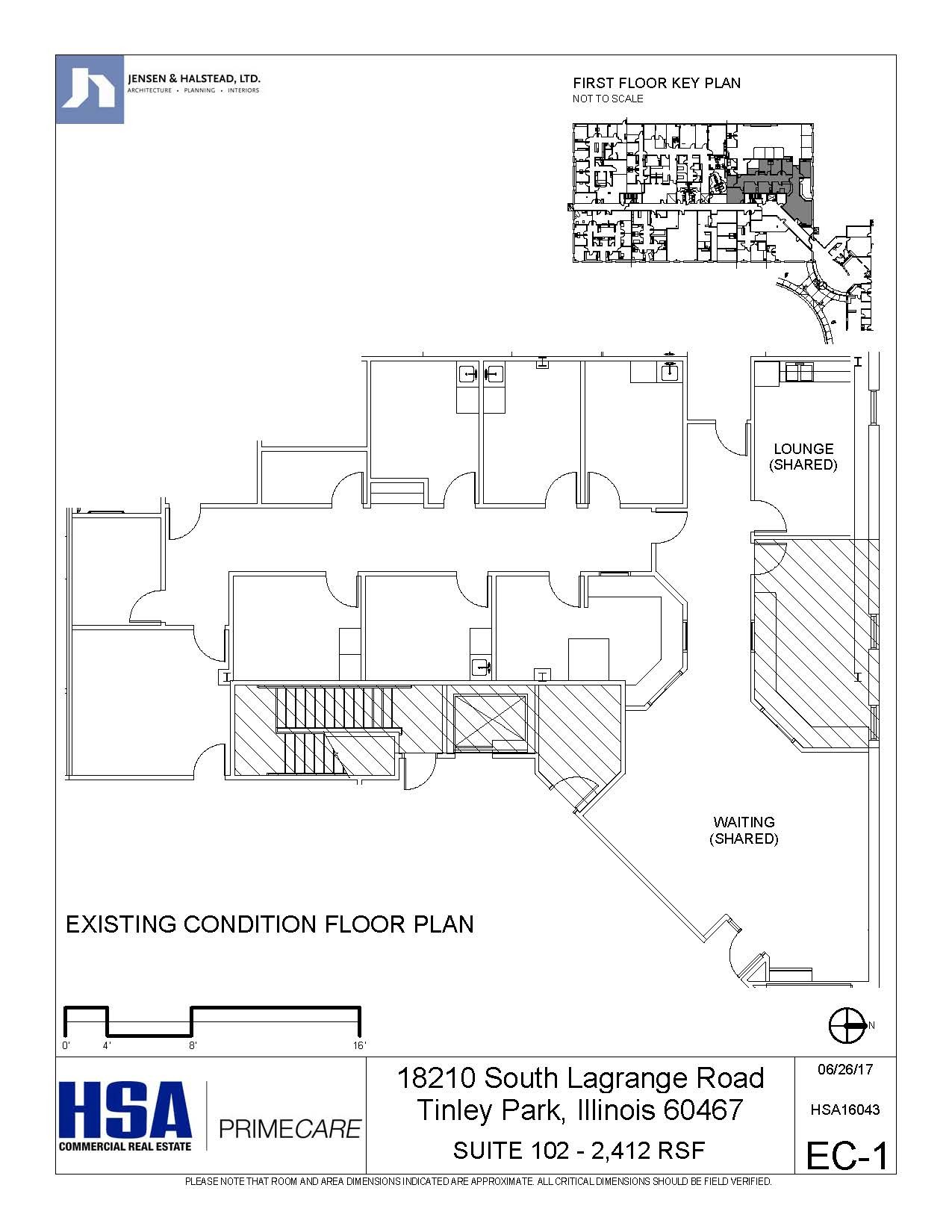 18210 La Grange Rd, Tinley Park, IL en alquiler Plano de la planta- Imagen 1 de 1